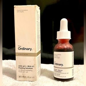 The Ordinary; AHA and BHA peel